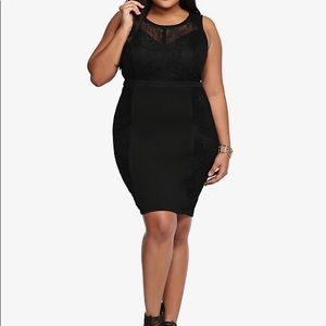 Torrid Body Con Lace &pointe 12 Dress
